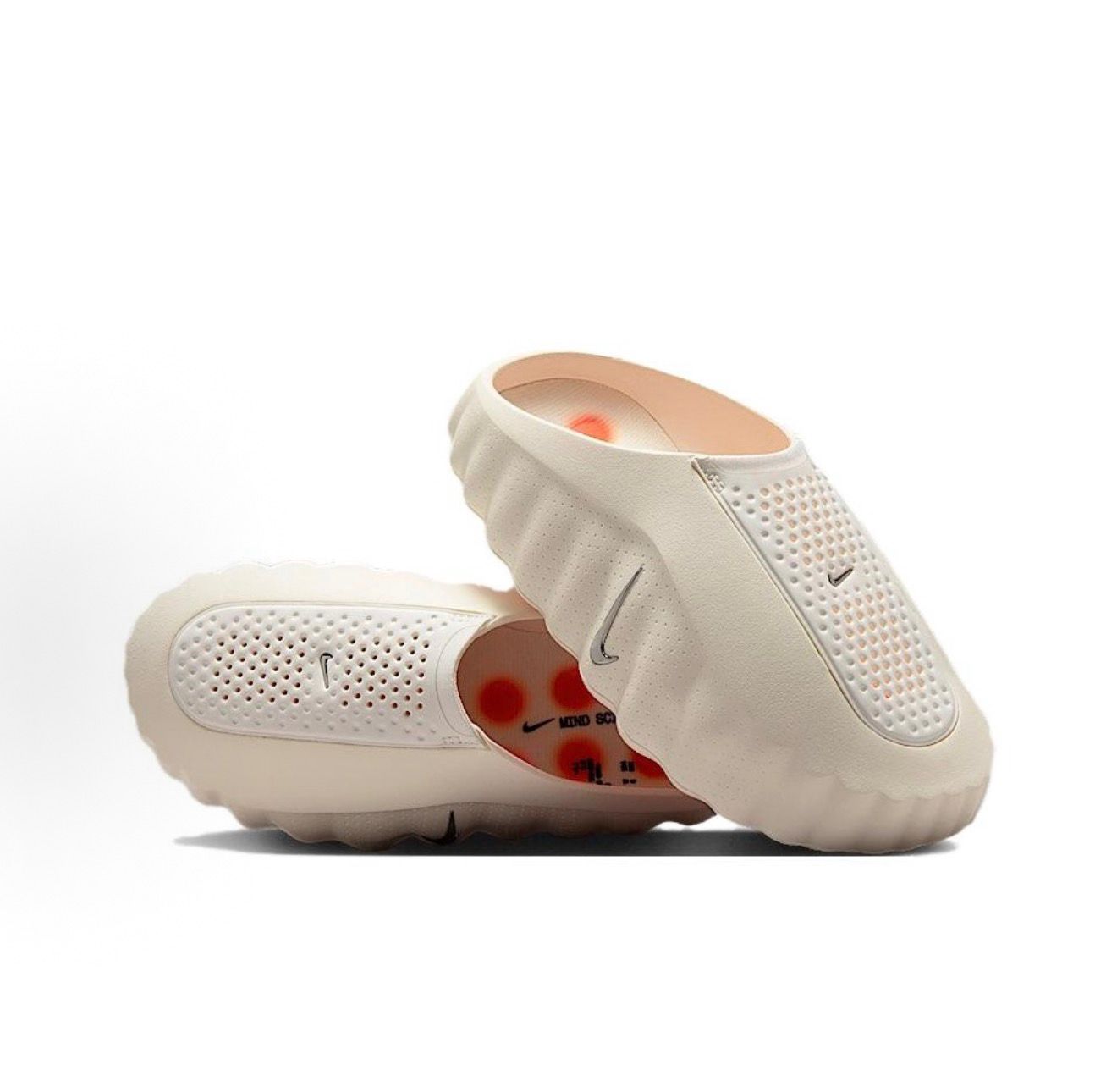 Lightweight Comfort Slide Sandals Casual Everyday Slip On Slippers Cream - Image 5