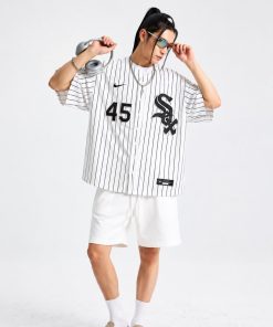 Premium Paint Splash Baseball Jersey Oversized Button Up Sports Shirt White Black