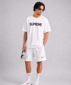 Premium Oversized Cotton Graphic T-Shirt  White Black