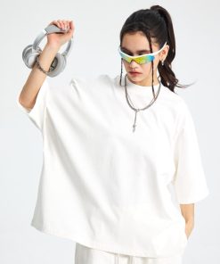Premium Oversized Plain White Cotton T-Shirt
