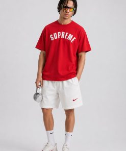 Premium Oversized Cotton Graphic T-Shirt Red