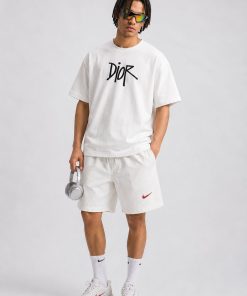 Premium Oversized Cotton Graphic T-Shirt White