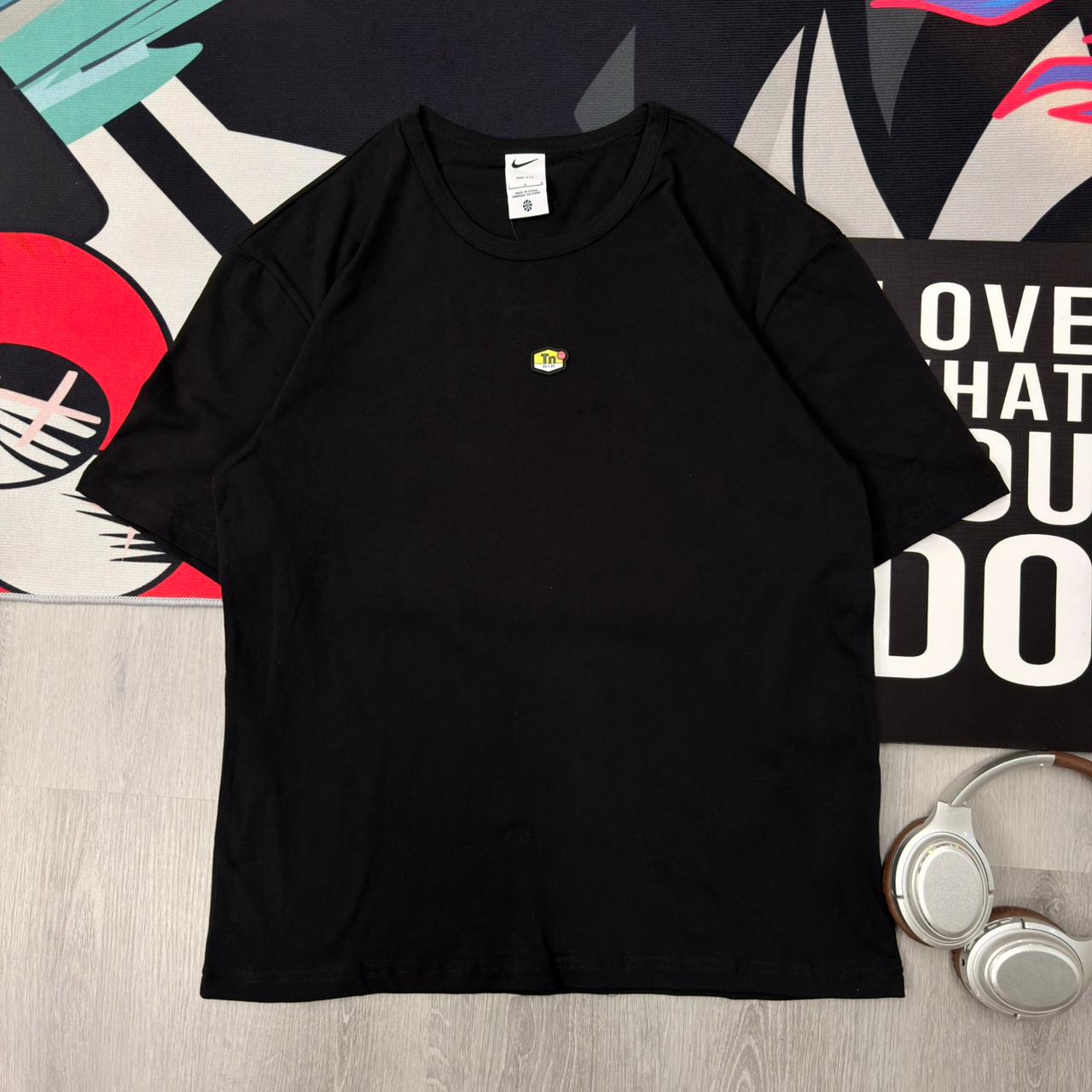 Premium Minimalist Black Cotton T-Shirt - Image 2