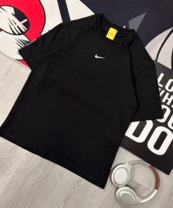 Premium Oversized Black Cotton T-Shirt