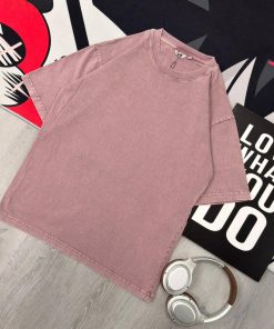 Premium Washed Pink Oversized Cotton T-Shirt