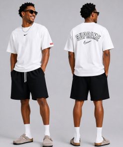 Premium Oversized Cotton Graphic T-Shirt White