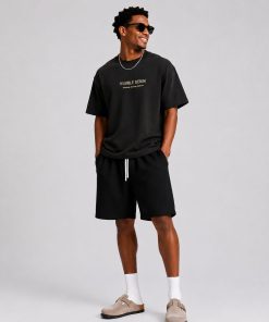 Premium Minimalist Cotton T-Shirt Black