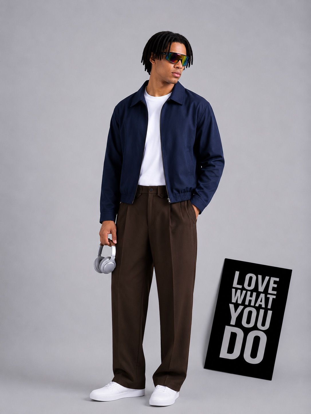 Premium Relaxed Fit Pleated Formal Brown Pant