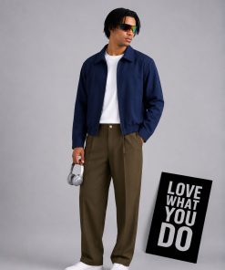 Premium Wide Leg Relaxed Fit Formal Brown Pant
