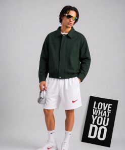 Premium Utility Bomber Green Jacket