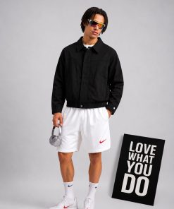 Premium Utility Bomber Black Jacket