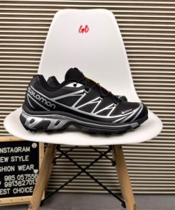 Trail Running Salomon Sneakers Black Silver Lightweight Outdoor Sport Shoes