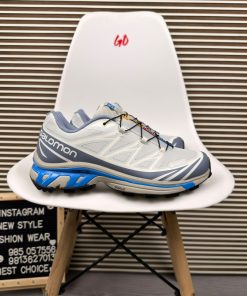 Trail Running Salomon Sneakers White Blue Grey  Lightweight Outdoor Sport Shoes