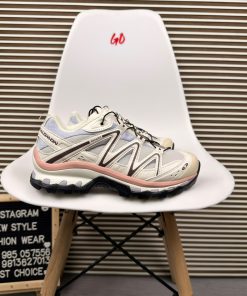 Trail Running Salomon Sneakers Pink Cream Lightweight Outdoor Sport Shoes