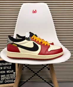 Premium Travis Low Top Sneaker Off-White Red Black