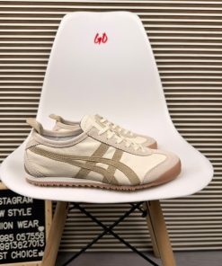 Classic Leather Heritage Tiger Sneaker Cream/Olive Brown