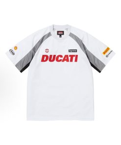 Vintage Mesh Graphic Number Jersey White