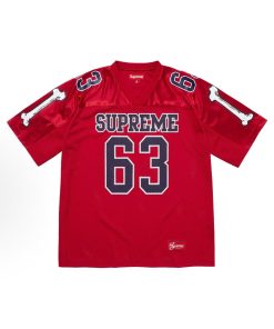Vintage Mesh Graphic Number Jersey Red