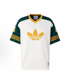 Vintage Mesh Graphic Number Jersey Yellow Green