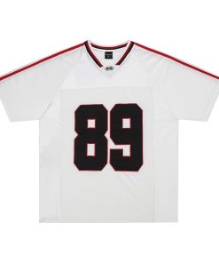 Vintage Mesh Graphic Number Premium Jersey Red Black White