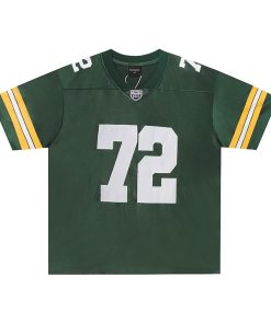Vintage Mesh Graphic Number Premium Jersey Yellow/Green