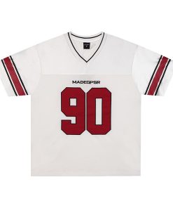 Vintage Mesh Graphic Number Premium Jersey Red/Off-White