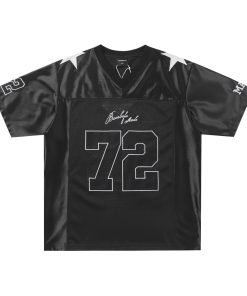 Vintage Mesh Graphic Number Premium Silky Jersey Black