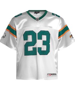 Vintage Mesh Graphic Number Premium Jersey Green Orange Silver