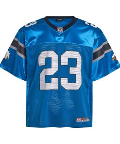Vintage Mesh Graphic Number Premium Jersey Grey Black Blue