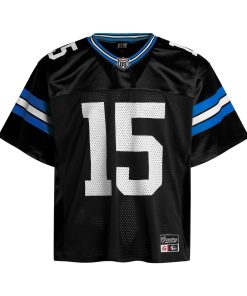 Vintage Mesh Graphic Number Jersey Blue Black