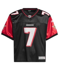 Vintage Mesh Graphic Number Jersey Black Red