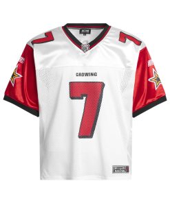 Vintage Mesh Graphic Number Jersey Red White