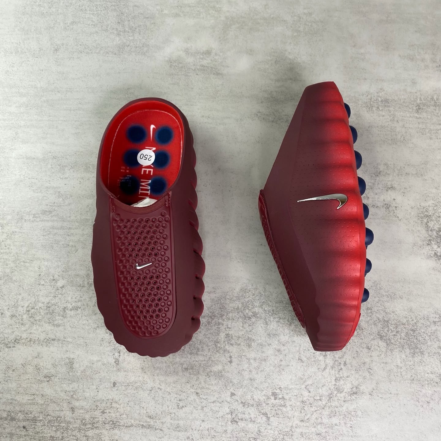 Lightweight Comfort Slide Sandals Casual Everyday Slip On Slippers Maroon - Image 2