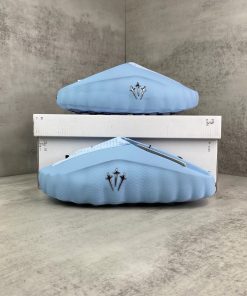 Lightweight Comfort Slide Sandals Casual Everyday Slip On Slippers Baby Blue