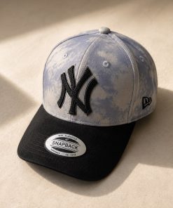 Premium Two Tone Snapback Cap Embroidered Logo Casual Streetwear Hat 'Cloud Grey Black'