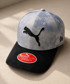 Premium Two Tone Snapback Cap Embroidered Logo Casual Streetwear Black Sky Hat
