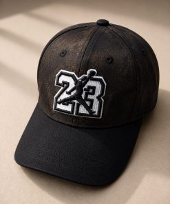 Premium Two Tone Snapback Cap Embroidered Logo Casual Streetwear Rusted Black Hat