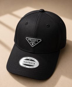 Premium Two Tone Snapback Cap Embroidered Logo Casual Streetwear Black White Hat
