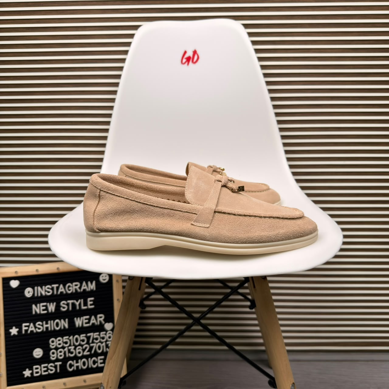 Classic Casual Everyday Lightweight Slip-On Beige Loafer