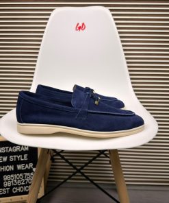 Classic Casual Everyday Lightweight Slip-On Dark Blue Loafer