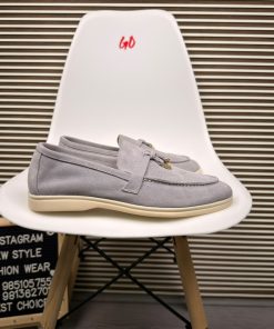 Classic Casual Everyday Lightweight Slip-On Grey Loafer