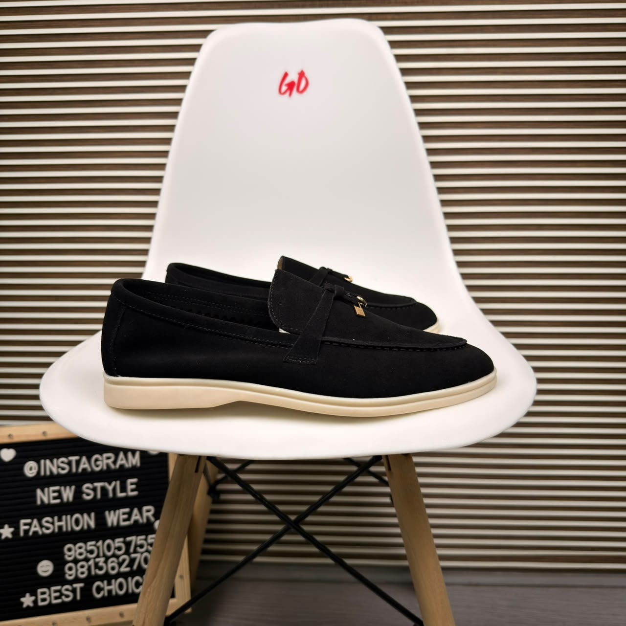 Classic Casual Everyday Lightweight Slip-On Black Loafer