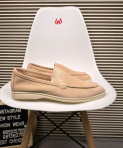 Minimal Moc-Toe Casual Lightweight Slip-On Beige Loafer