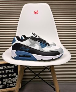 Layered Retro Cushion Blue Grey Sneaker