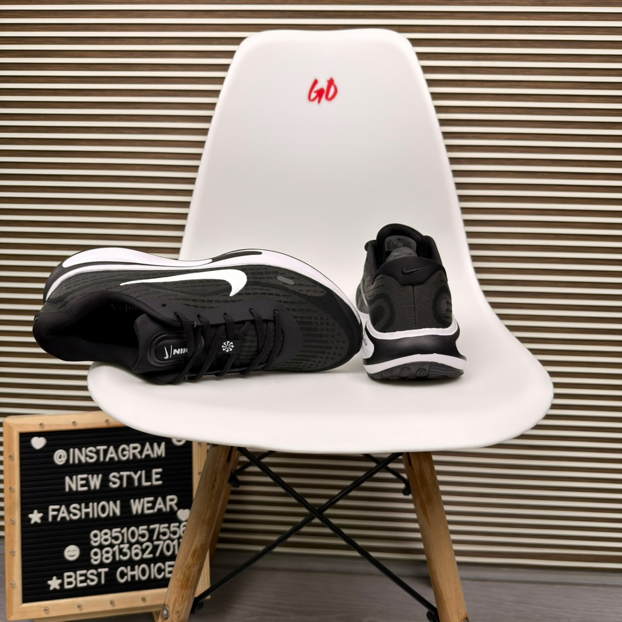 Black & White Everyday Casual Comfortable Cushioned Sneaker - Image 5