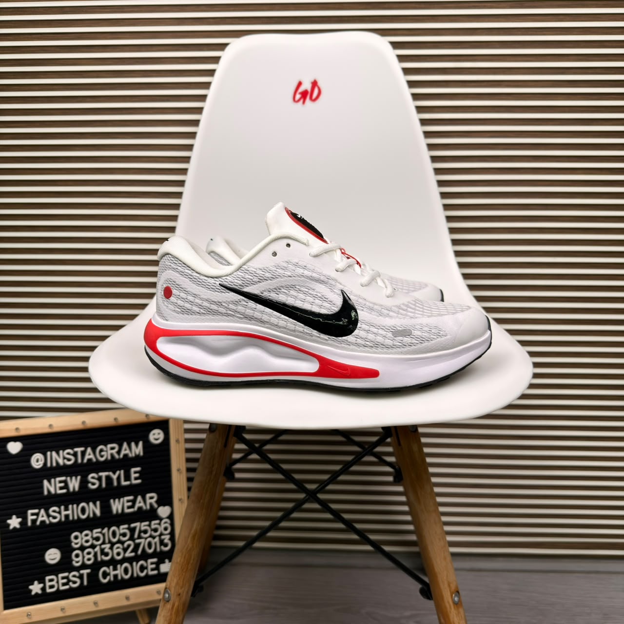 Red & Grey Everyday Casual Comfortable Cushioned Sneaker
