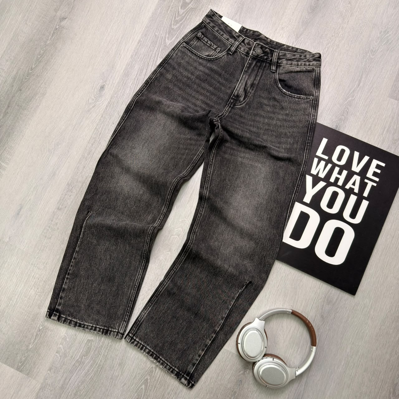 Premium Straight-Leg Everyday Vintage Black Pant