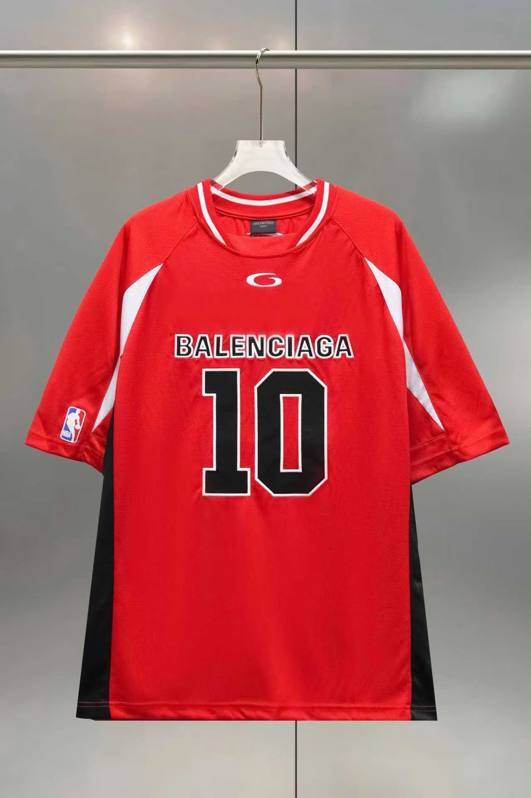 Red Basketball Inspired Performance Jersey