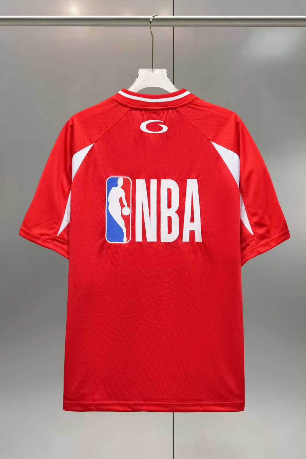 Red Basketball Inspired Performance Jersey - Image 2