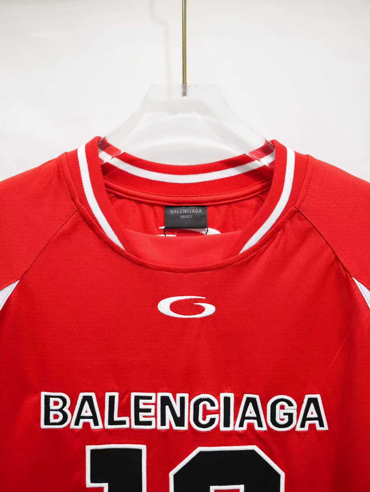 Red Basketball Inspired Performance Jersey - Image 4